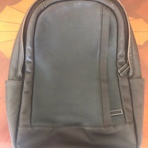 Genuine Men’s Leather Coach Backpack